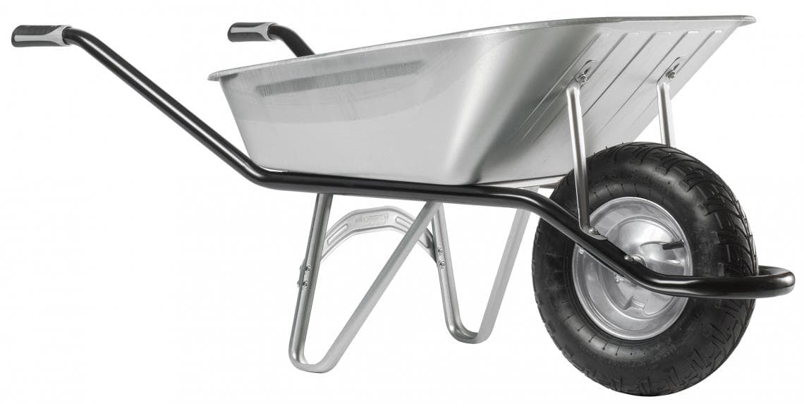 Тачка одноколесная Haemmerlin Cargo Excellium 100 л MG GFR, оцинкованный кузов