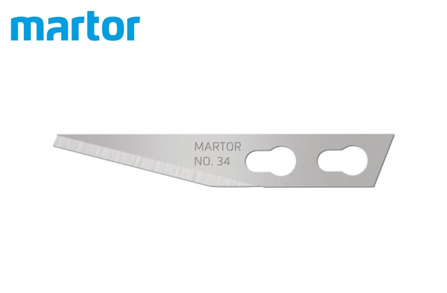 Лезвие для графических работ Martor № 34 (упак. 10 шт) сталь