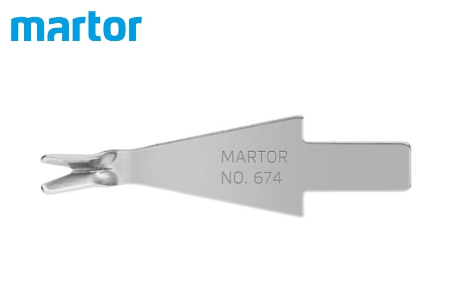 Триммерное лезвие Martor № 67 (упак. 10 шт) нержавеющая сталь
