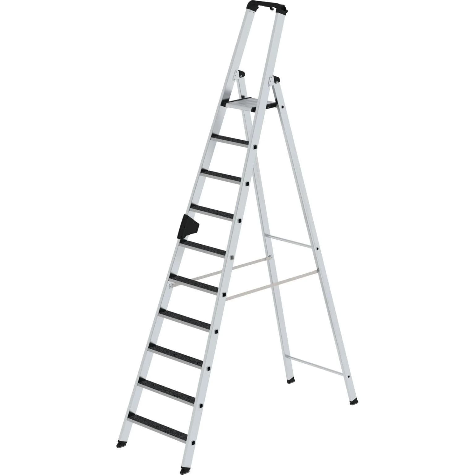 Стремянка MUNK 10 ступеней с покрытием Clip-Step R13 рукоятка Ergo-pad 041630