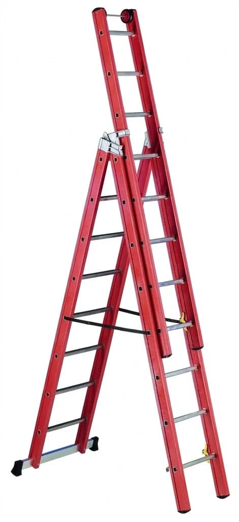 Лестница диэлектрическая из стеклопластика Svelt V3 3x10 ступеней
